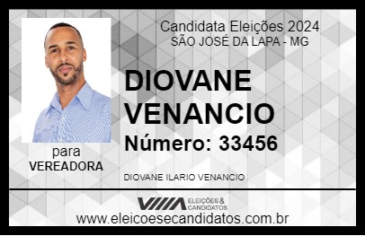 Candidato DIOVANE VENANCIO 2024 - SÃO JOSÉ DA LAPA - Eleições