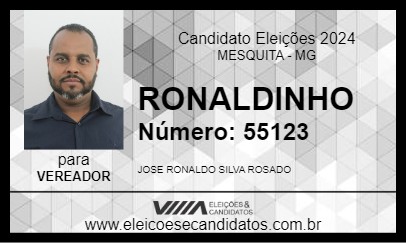 Candidato RONALDINHO 2024 - MESQUITA - Eleições