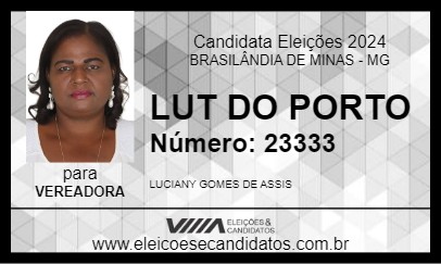 Candidato LUT DO PORTO 2024 - BRASILÂNDIA DE MINAS - Eleições