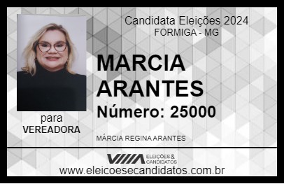 Candidato MARCIA ARANTES 2024 - FORMIGA - Eleições