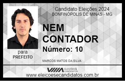 Candidato NEM CONTADOR 2024 - BONFINÓPOLIS DE MINAS - Eleições