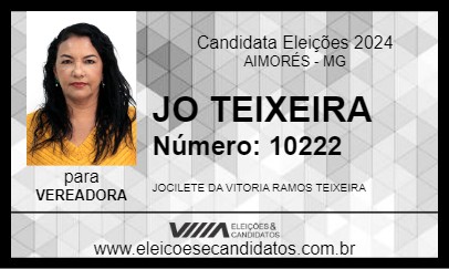 Candidato JO TEIXEIRA 2024 - AIMORÉS - Eleições