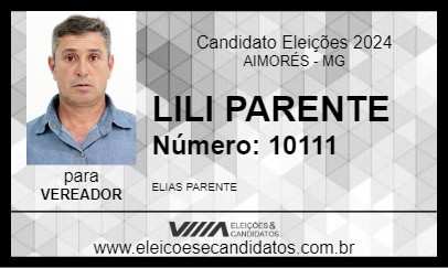 Candidato LILI PARENTE 2024 - AIMORÉS - Eleições