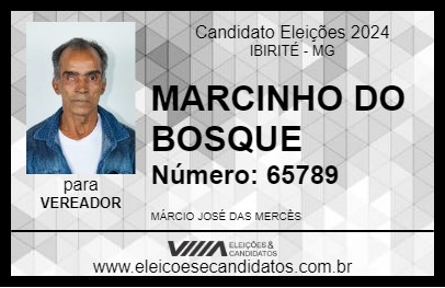 Candidato MARCINHO DO BOSQUE 2024 - IBIRITÉ - Eleições