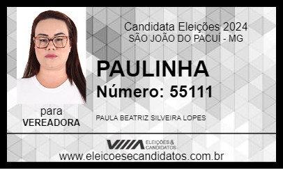 Candidato PAULINHA 2024 - SÃO JOÃO DO PACUÍ - Eleições