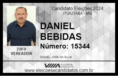 Candidato DANIEL BEBIDAS 2024 - ITUIUTABA - Eleições