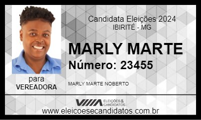 Candidato MARLY MARTE 2024 - IBIRITÉ - Eleições