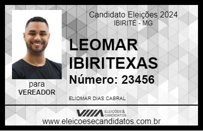 Candidato LEOMAR IBIRITEXAS 2024 - IBIRITÉ - Eleições