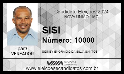 Candidato SISI 2024 - NOVA UNIÃO - Eleições