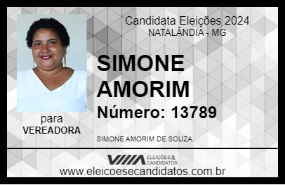 Candidato SIMONE AMORIM 2024 - NATALÂNDIA - Eleições