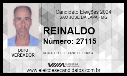 Candidato REINALDO 2024 - SÃO JOSÉ DA LAPA - Eleições