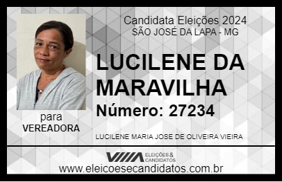 Candidato LUCILENE DA MARAVILHA 2024 - SÃO JOSÉ DA LAPA - Eleições