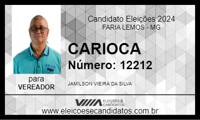 Candidato CARIOCA 2024 - FARIA LEMOS - Eleições