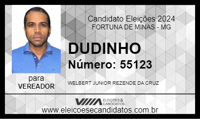 Candidato DUDINHO 2024 - FORTUNA DE MINAS - Eleições