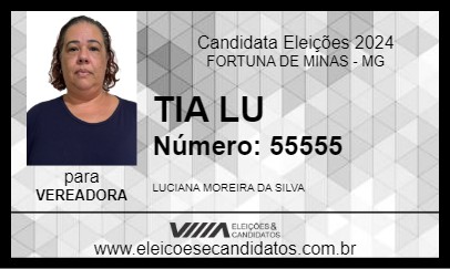 Candidato TIA LU 2024 - FORTUNA DE MINAS - Eleições