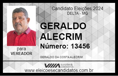 Candidato GERALDO ALECRIM 2024 - DELTA - Eleições