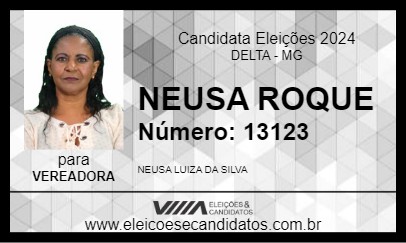 Candidato NEUSA ROQUE 2024 - DELTA - Eleições