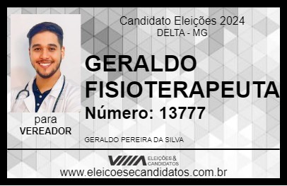 Candidato GERALDO FISIOTERAPEUTA 2024 - DELTA - Eleições