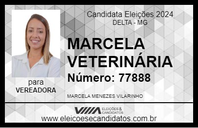 Candidato MARCELA VETERINÁRIA 2024 - DELTA - Eleições