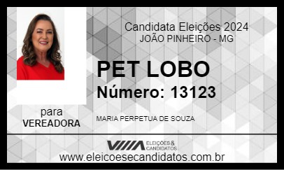 Candidato PET LOBO 2024 - JOÃO PINHEIRO - Eleições