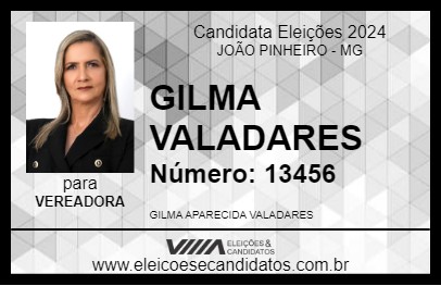 Candidato GILMA VALADARES 2024 - JOÃO PINHEIRO - Eleições