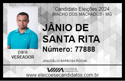 Candidato JÂNIO DE SANTA RITA 2024 - RIACHO DOS MACHADOS - Eleições