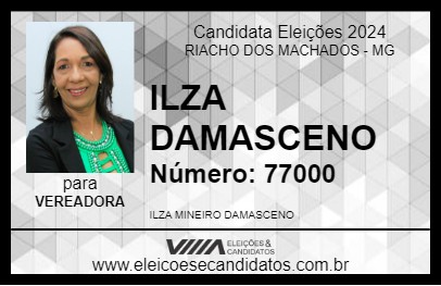 Candidato ILZA DAMASCENO 2024 - RIACHO DOS MACHADOS - Eleições