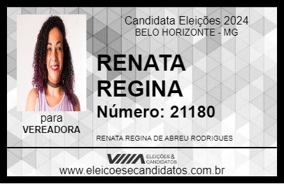 Candidato RENATA REGINA 2024 - BELO HORIZONTE - Eleições