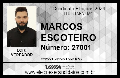 Candidato MARCOS MUNIZ 2024 - ITUIUTABA - Eleições