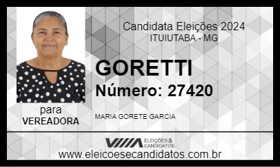 Candidato GORETTI 2024 - ITUIUTABA - Eleições