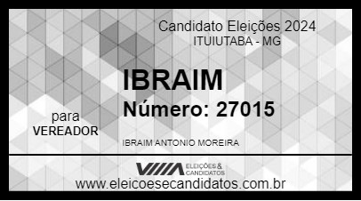 Candidato IBRAIM 2024 - ITUIUTABA - Eleições