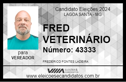 Candidato FRED VETERINÁRIO 2024 - LAGOA SANTA - Eleições