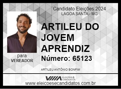 Candidato ARTILEU DO JOVEM APRENDIZ 2024 - LAGOA SANTA - Eleições