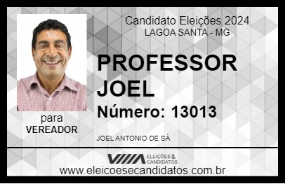 Candidato PROFESSOR JOEL 2024 - LAGOA SANTA - Eleições