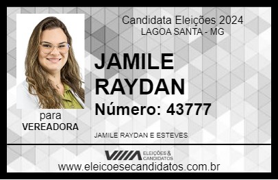 Candidato JAMILE RAYDAN 2024 - LAGOA SANTA - Eleições