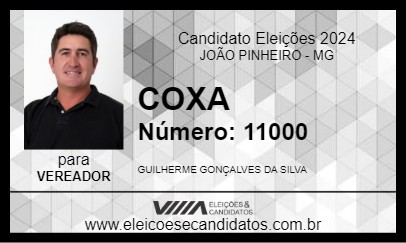 Candidato COXA 2024 - JOÃO PINHEIRO - Eleições