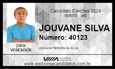 Candidato JOUVANE SILVA 2024 - IBIRITÉ - Eleições