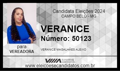 Candidato VERANICE 2024 - CAMPO BELO - Eleições