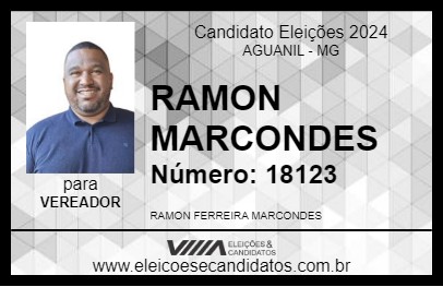 Candidato RAMON MARCONDES 2024 - AGUANIL - Eleições