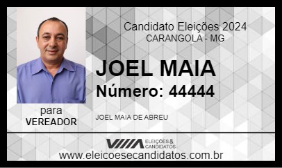 Candidato JOEL MAIA 2024 - CARANGOLA - Eleições