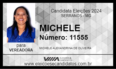 Candidato MICHELE 2024 - SERRANOS - Eleições