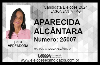 Candidato APARECIDA ALCÂNTARA 2024 - LAGOA SANTA - Eleições