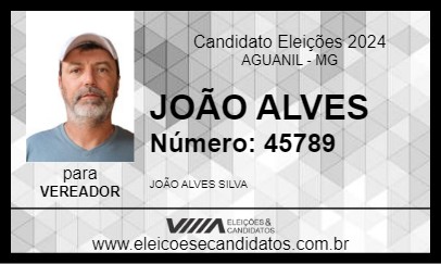 Candidato JOÃO ALVES 2024 - AGUANIL - Eleições