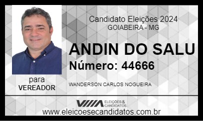 Candidato ANDIN DO SALU 2024 - GOIABEIRA - Eleições