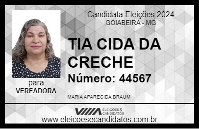 Candidato TIA CIDA DA CRECHE 2024 - GOIABEIRA - Eleições