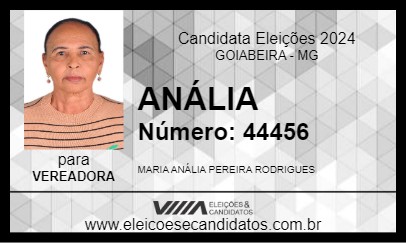 Candidato ANÁLIA 2024 - GOIABEIRA - Eleições