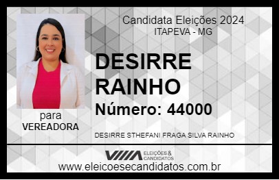 Candidato DESIRRE RAINHO 2024 - ITAPEVA - Eleições