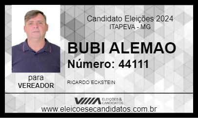 Candidato BUBI ALEMAO 2024 - ITAPEVA - Eleições