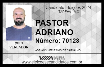 Candidato PASTOR ADRIANO 2024 - ITAPEVA - Eleições