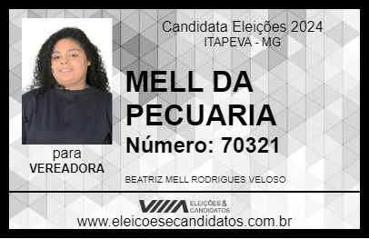 Candidato MELL DA PECUARIA 2024 - ITAPEVA - Eleições